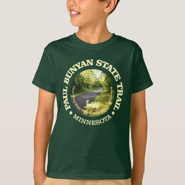Paul Bunyan State Trail (cycling c) T-Shirt (Front)