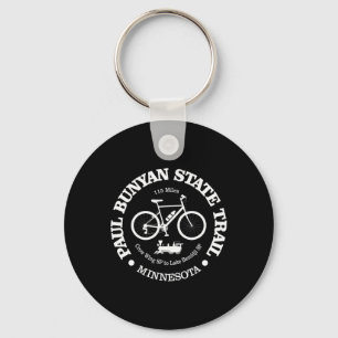 Paul Bunyan State Trail Funny Hiking For Biker Min Key Ring