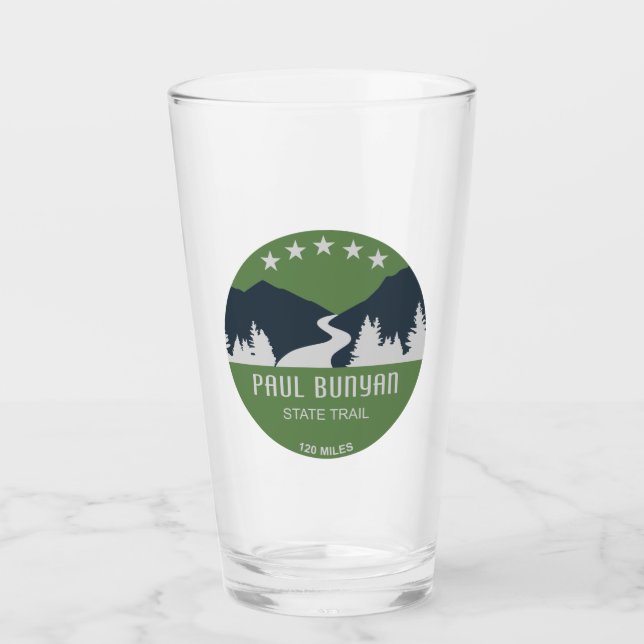 Paul Bunyan State Trail Glass (Front)