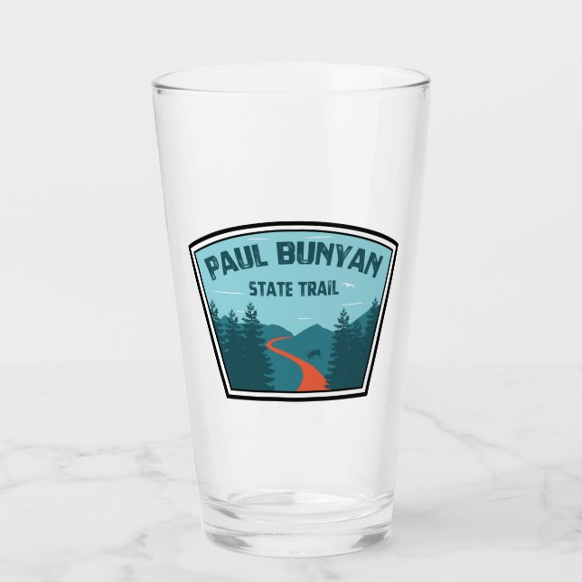 Paul Bunyan State Trail Glass (Front)
