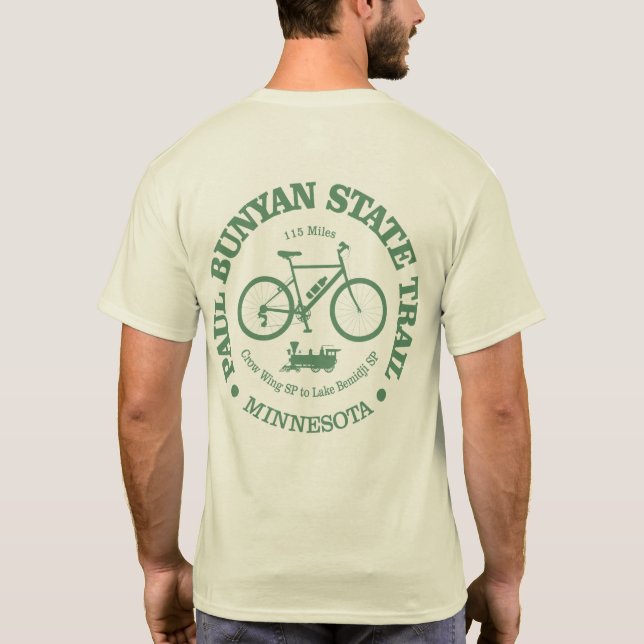 Paul Bunyan Trail (cycling) T-Shirt (Back)