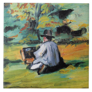 Paul Cezanne - A Painter at Work,  Tile