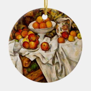 Paul Cézanne - Apples and Oranges Ceramic Tree Decoration
