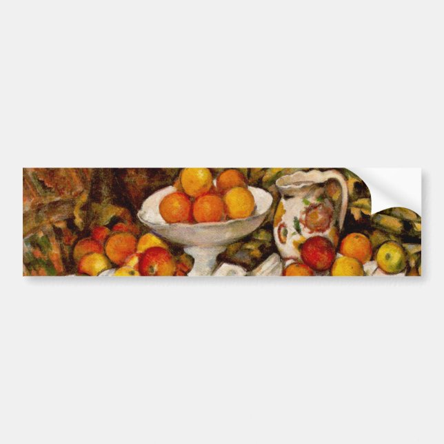 Paul Cezanne Apples Oranges Impressionism Bumper Sticker (Front)