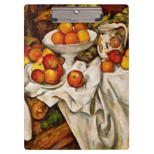 Paul Cezanne Apples Oranges Impressionism Clipboard (Front)