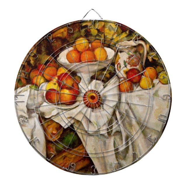 Paul Cezanne Apples Oranges Impressionism Dartboard (Front)