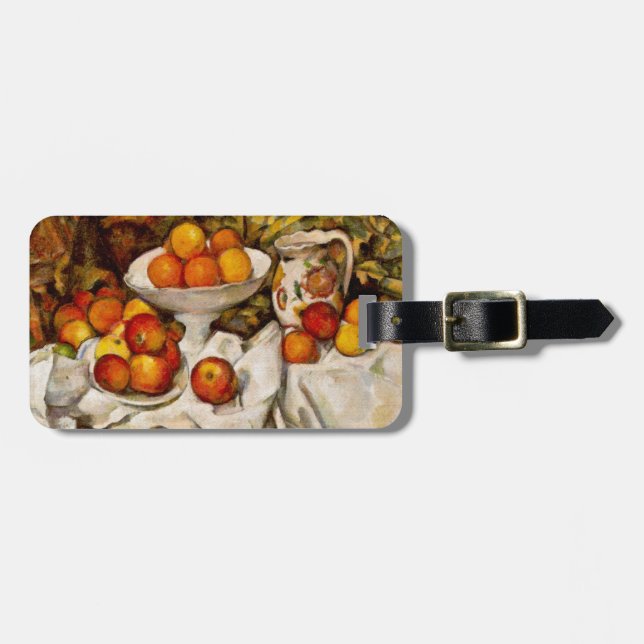 Paul Cezanne Apples Oranges Impressionism Luggage Tag (Front Horizontal)
