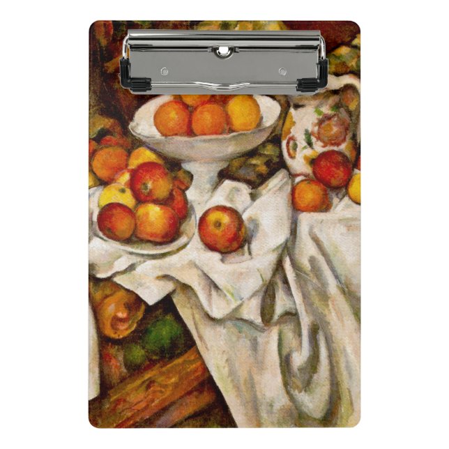 Paul Cezanne Apples Oranges Impressionism Mini Clipboard (Front)