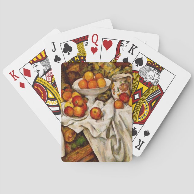 Paul Cezanne Apples Oranges Impressionism Playing Cards (Back)