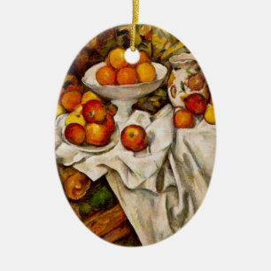 Paul Cezanne Apples Oranges Print Impressionism Ceramic Tree Decoration