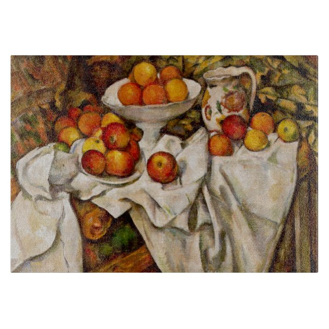 Paul Cezanne Apples Oranges Print Impressionism Cutting Board (Front)