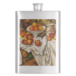 Paul Cezanne Apples Oranges Print Impressionism Hip Flask