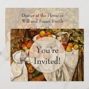 Paul Cezanne Apples Oranges Print Impressionism Invitation