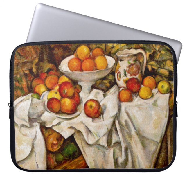 Paul Cezanne Apples Oranges Print Impressionism Laptop Sleeve (Front)