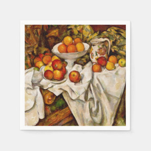 Paul Cezanne Apples Oranges Print Impressionism Napkin