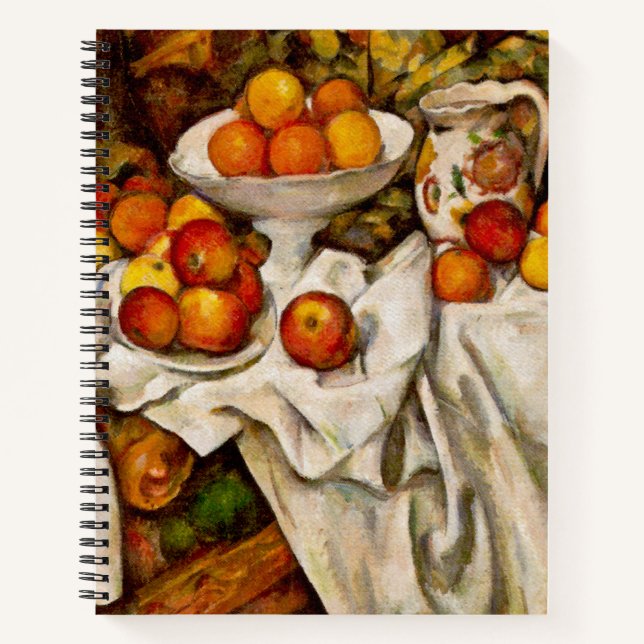 Paul Cezanne Apples Oranges Print Impressionism Notebook (Front)