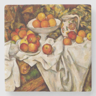 Paul Cezanne Apples Oranges Print Impressionism Stone Coaster