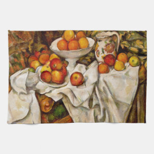 Paul Cezanne Apples Oranges Print Impressionism Tea Towel