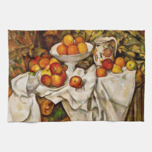 Paul Cezanne Apples Oranges Print Impressionism Tea Towel