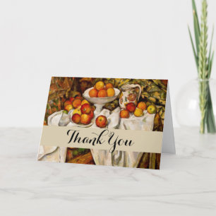 Paul Cezanne Apples Oranges Print Impressionism Thank You Card