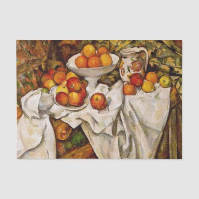 Paul Cezanne Apples Oranges Print Impressionism Tissue Paper (Front)