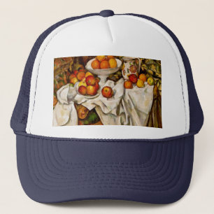 Paul Cezanne Apples Oranges Print Impressionism Trucker Hat