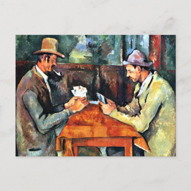 Paul Cezanne art: The Card Players (two) (Front)
