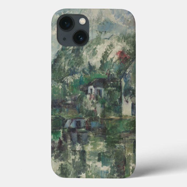 Paul Cezanne | At the Water's Edge, c. 1890 (oil o Case-Mate iPhone Case (Back)
