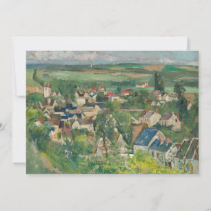 Paul Cezanne - Auvers, Panoramic View Invitation