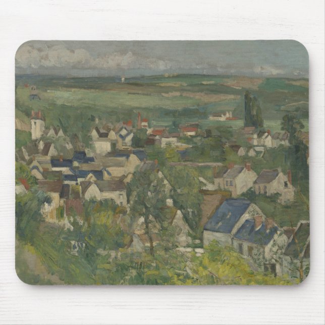 Paul Cezanne - Auvers, Panoramic View Mouse Pad (Front)