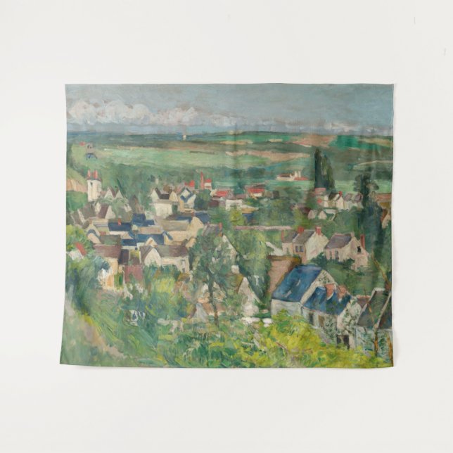 Paul Cezanne - Auvers, Panoramic View Tapestry (Front (Horizontal))