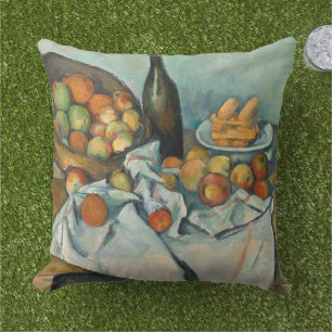 Paul Cezanne Basket of Apples Vintage Still Life Cushion