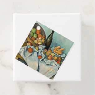 Paul Cezanne Basket of Apples Vintage Still Life Favour Tags