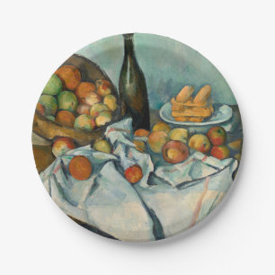 Paul Cezanne Basket of Apples Vintage Still Life Paper Plate
