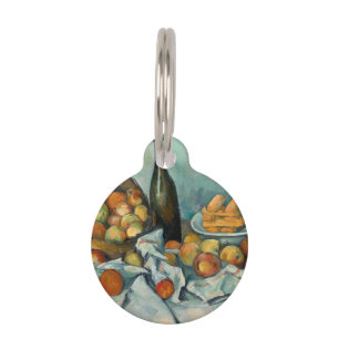 Paul Cezanne Basket of Apples Vintage Still Life Pet Tag