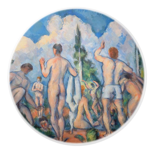 Paul Cezanne - Bathers Ceramic Knob (Front)