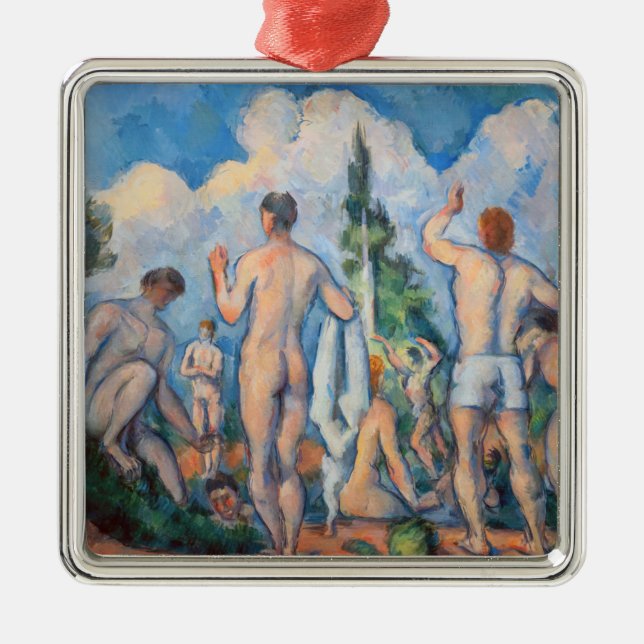 Paul Cezanne - Bathers Metal Tree Decoration (Front)