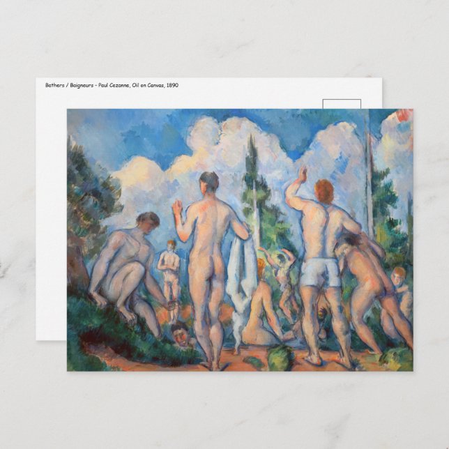 Paul Cezanne - Bathers Postcard (Front/Back)