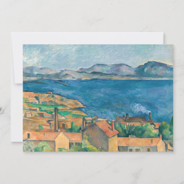Paul Cezanne - Bay of Marseille, Seen from Estaque Invitation (Front)