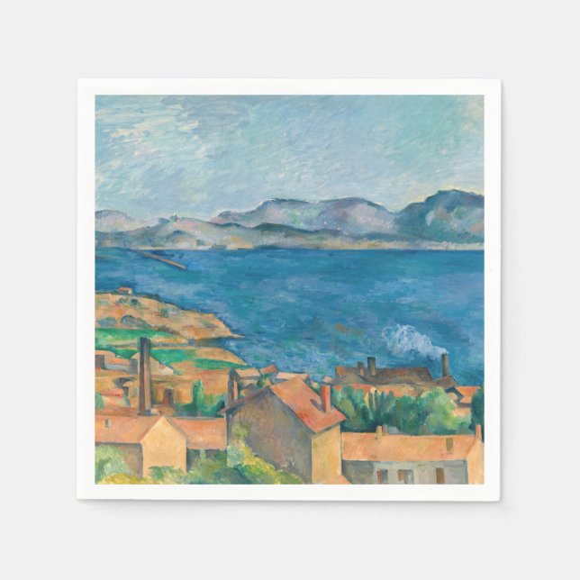 Paul Cezanne - Bay of Marseille, Seen from Estaque Napkin (Front)