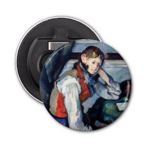Paul Cezanne - Boy in the Red Vest Bottle Opener