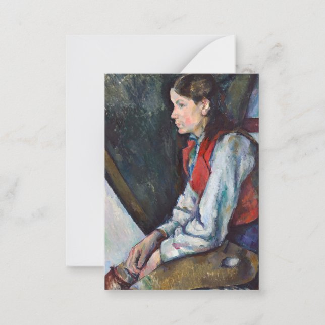 Paul Cezanne - Boy in the Red Vest Card (Front)