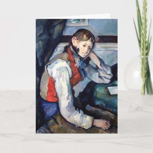 Paul Cezanne - Boy in the Red Vest Card (Front)