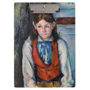 Paul Cezanne - Boy in the Red Vest Clipboard