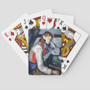 Paul Cezanne - Boy in the Red Vest Playing Cards