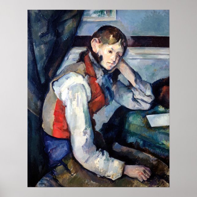 Paul Cezanne - Boy in the Red Vest Poster (Front)
