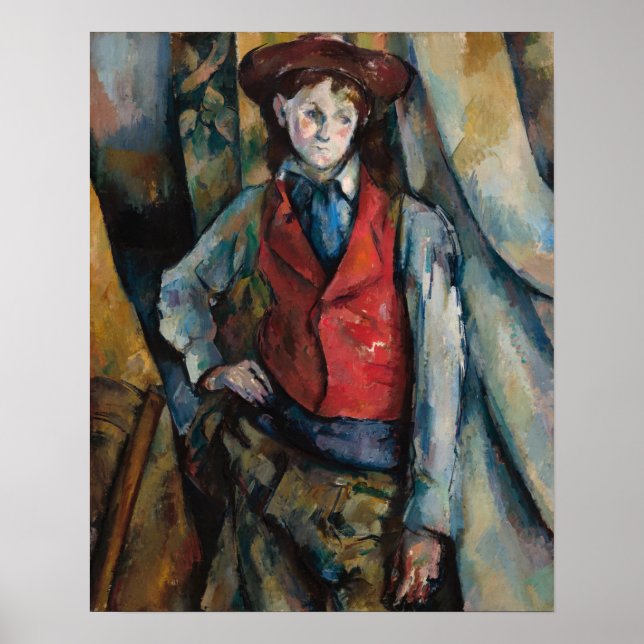 Paul Cezanne - Boy in the Red Vest Poster (Front)