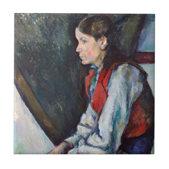 Paul Cezanne - Boy in the Red Vest Tile (Front)