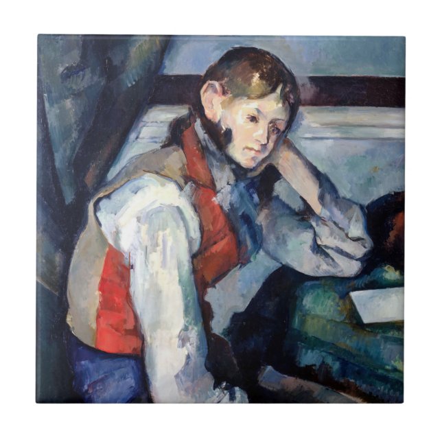 Paul Cezanne - Boy in the Red Vest Tile (Front)
