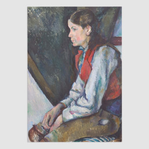 Paul Cezanne - Boy in the Red Vest Tissue Paper